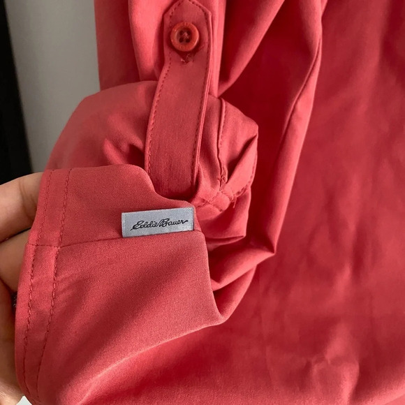 EDDIE Bauer Classic Fit Button Down  Shirt Hiking Camping Size S - Picture 8 of 12